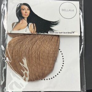 Clip-In Bangs #8 Medium Brown Bellami Side Swept Human Hair